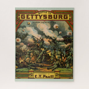1917 De strijd om de muziekcover van Gettysburg Legpuzzel