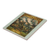 1917 De strijd om de muziekcover van Gettysburg Tegeltje (Zijkant)