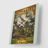 1917 De strijd om de muziekcover van Gettysburg Vierkante Klok (Hoek)
