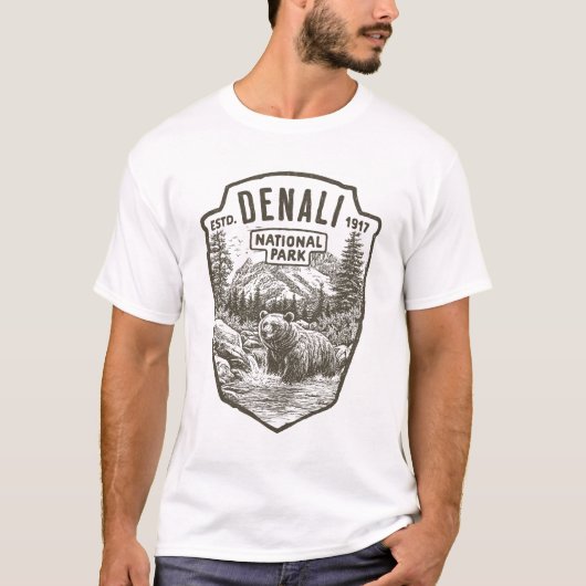 1917 Denali Beer River National Park Alaska, Veren T-shirt (Voorkant)