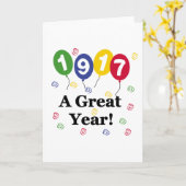 1917 een Grote Verjaardag van het Jaar Kaart (Gele Bloem)