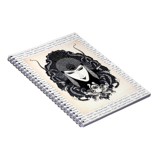 1917  Elegant Russian Art Nouveau Woman Notitieboek (Rechterzijde)