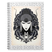 1917  Elegant Russian Art Nouveau Woman Notitieboek (Voorkant)