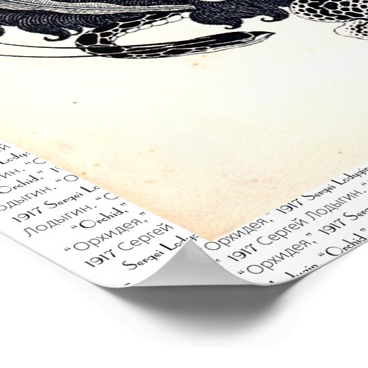 1917  Elegant Russian Art Nouveau Woman Poster (Hoek)