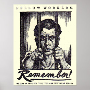1917 Gele arbeiders herinneren zich nog! Poster
