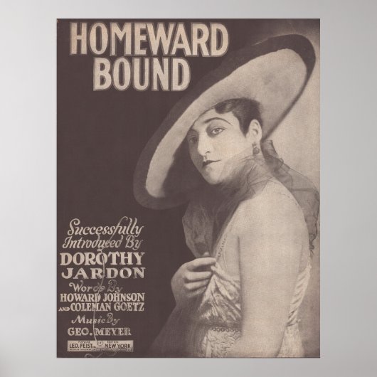 1917 Homeward Bound ~ Dorothy Jardon Poster (Voorkant)