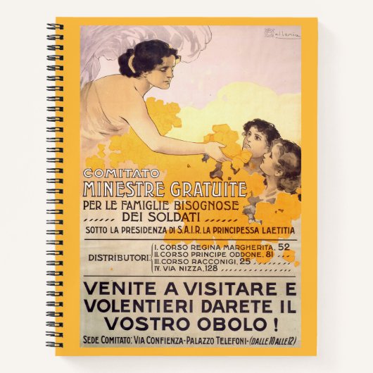  1917 Italiaans Poster Notitieboek (Voorkant)