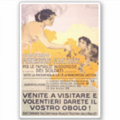  1917 Italiaans Poster Sticker (Voorkant)