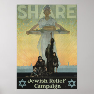1917 - Joodse hulpcampagne (WWI) poster