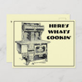  1917 Keukenbereik van de stove Oven-Sjabloon Briefkaart (Voorkant / Achterkant)