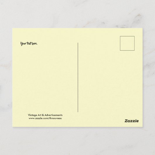 1917 Keukenbereik van de stove Oven-Sjabloon Briefkaart (Achterkant)