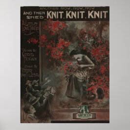 1917 "Knit Knit Knit" Een liefdesgaren Poster
