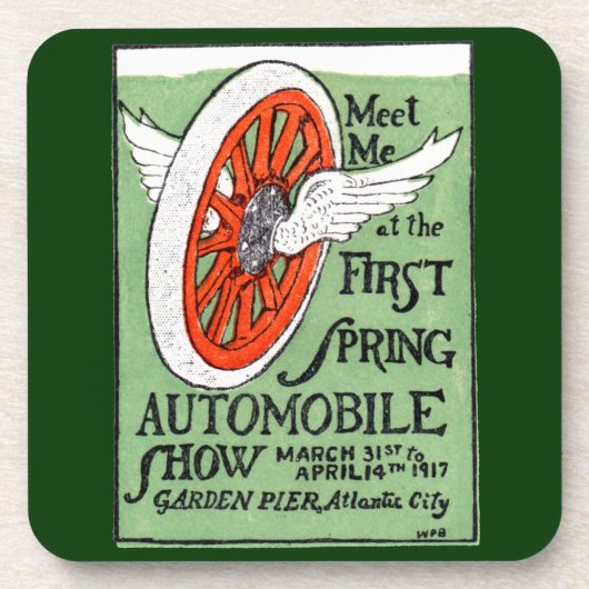 1917 New Jersey Spring Auto Show Drankjes Onderzetter (Voorkant)