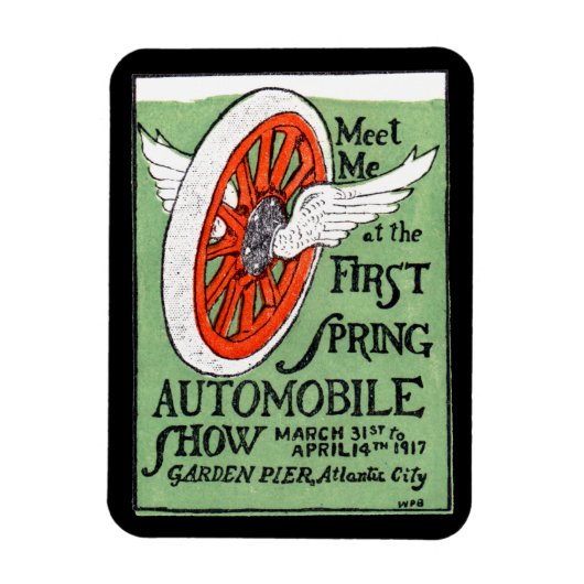 1917 New Jersey Spring Auto Show Magneet (Verticaal)