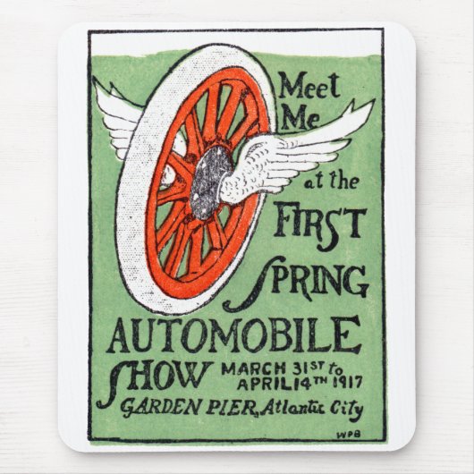 1917 New Jersey Spring Auto Show Muismat (Voorkant)