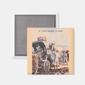 "1917 on wheels French Animal Hospital" Magneet (Voorkant / Achterkant)