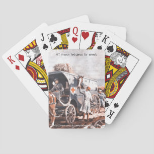 "1917 on wheels French Animal Hospital" Pokerkaarten