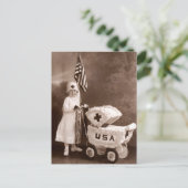 1917 Patriottische verpleegkunde Briefkaart (Staand voorkant)