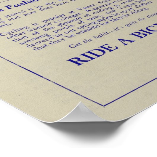 1917 Poster voor fietsenmarketing en -kunst (Hoek)