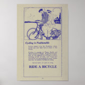 1917 Poster voor fietsenmarketing en -kunst (Voorkant)