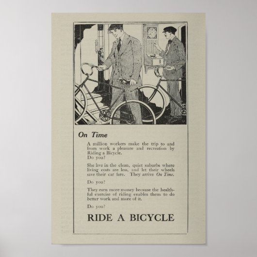 1917  Poster voor fietsenmarketing en -kunst (Voorkant)