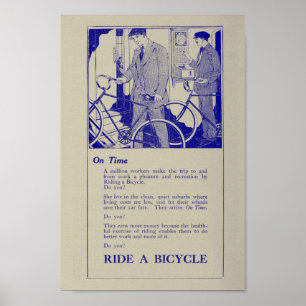 1917 Poster voor fietsenmarketing en -kunst