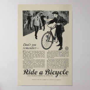 1917  Poster voor fietsenmarketing en -kunst