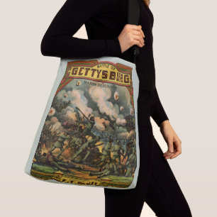 1917 The Battle of Gettysburg sheet music print Crossbody Tas