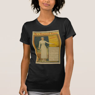 1917 WWI Poster Een getrainde verpleegkundige prin T-shirt