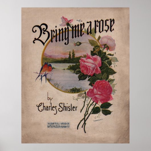 1918 Breng me een Roos Poster (Voorkant)