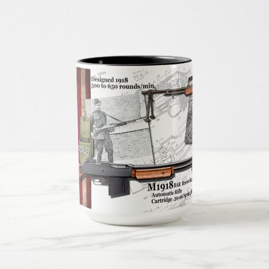 1918 Browning M1918 BAR Coffee-Mok Mok (Midden)