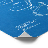 1918 Golf Club Head Patent Art Drawing Print (Hoek)