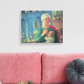 1918 in Petrograd, 1920 Canvas Afdruk (Insitu (Woonkamer))