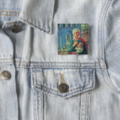 1918 in Petrograd, 1920 Vierkante Button 5,1 Cm (In situ)