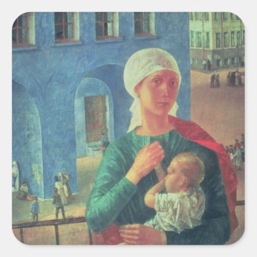 1918 in Petrograd, 1920 Vierkante Sticker (Voorkant)
