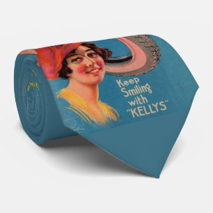 1918 Kelly Springfield banden advertentie Keep Smi Stropdas