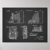 1918 Kunsttekenafdrukken voor camera-vouwcamera Poster (Voorkant)