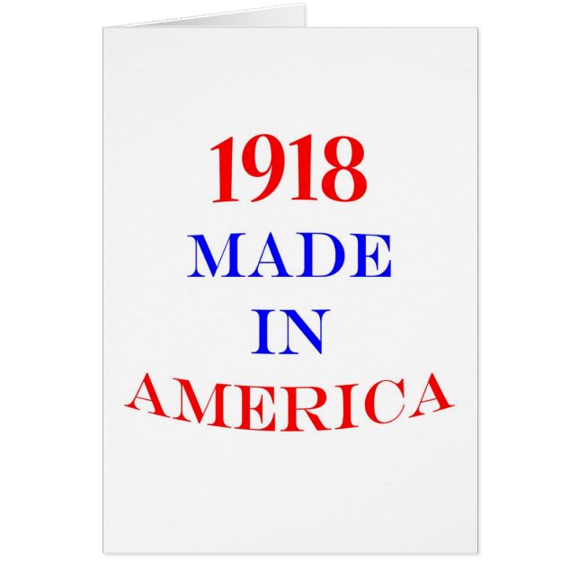 1918 Made in America (Voorkant)