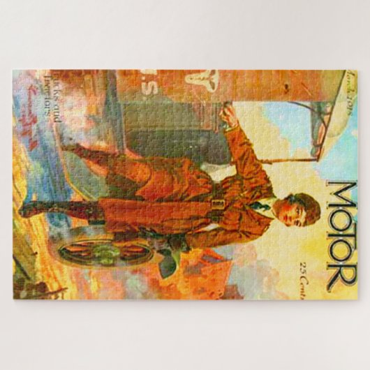 "1918 Motor tijdschrift" Legpuzzel (Horizontaal)