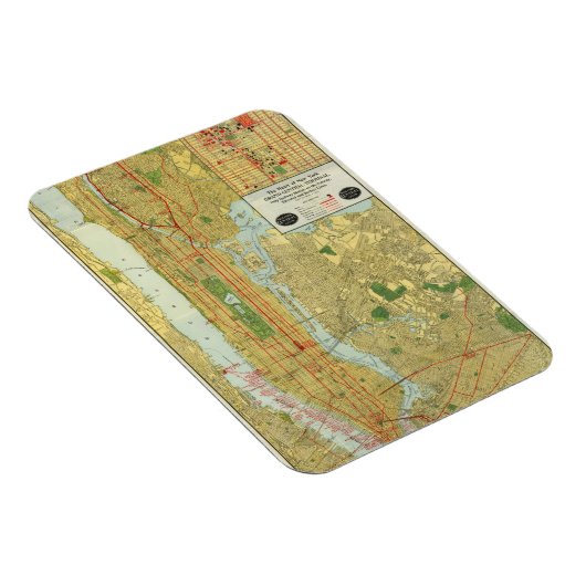 1918 New York Central Railroad Map Magneet (Rechterzijde)