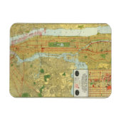 1918 New York Central Railroad Map Magneet (Horizontaal)