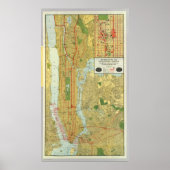 1918 New York Central Railroad Map Poster (Voorkant)
