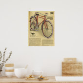 1918  Pathfinder-fiets en kunstartikel-Poster Poster (Keuken)
