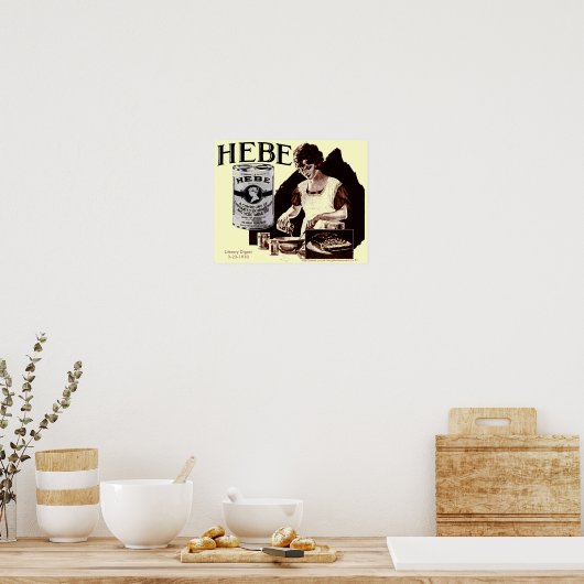 1918 Poster voor warmteverdampte melk (Keuken)