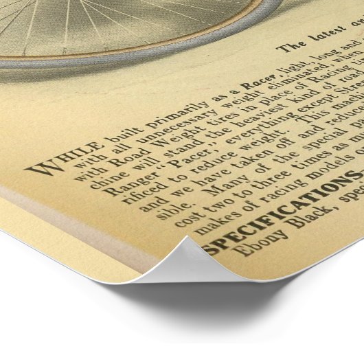 1918 Ranger Bicycle & Art Poster (Hoek)