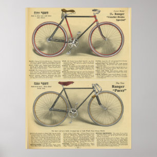 1918  Ranger Bicycle & Art Poster