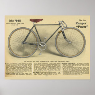 1918  Ranger Bicycle Pacer en Art Poster