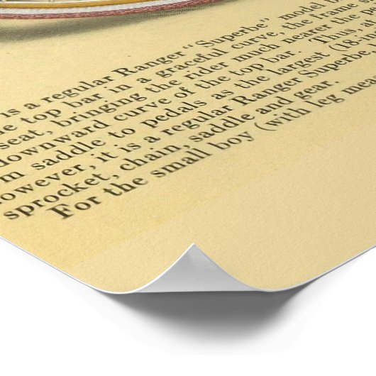 1918  Ranger Superbe Bicycle & Art Poster (Hoek)