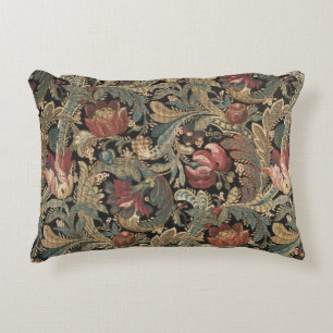 1918  Rich Floral Tapestry Brocade Damask Accent Kussen