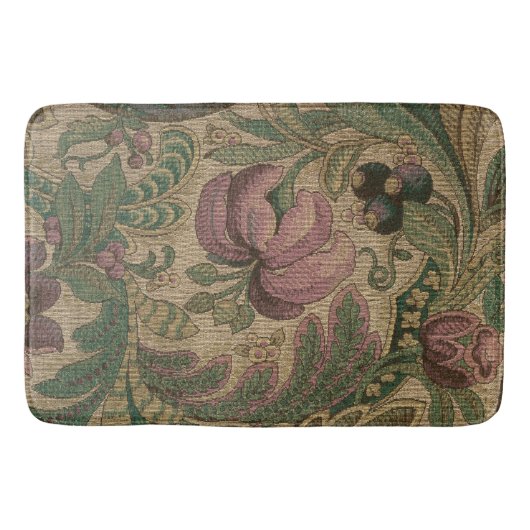 1918  Rich Floral Tapestry Brocade Damask Badmat (Voorkant)